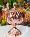 POTICHE DECORATIVO CRISTAL C/TAMPA SPEAR ROSE METALICO WOLFF