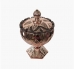 POTICHE DECORATIVO CRISTAL C/TAMPA SPEAR ROSE METALICO WOLFF