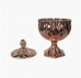 POTICHE DECORATIVO CRISTAL C/TAMPA SPEAR ROSE METALICO WOLFF