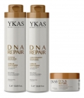 Ykas DNA Reapair Kit Shampoo + Condicionador 1L + Máscara 250g