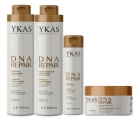 Ykas Dna Repair Shampoo + Condicionador 1L + Máscara 250g + Leave-in 250ml