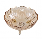 CENTRO DE MESA DE CRISTAL FRUIT AMBAR 23X9,5CM - LYOR - 4421