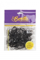 Elastico Preto Bonitta pacote com 100 unidade