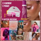 Carmed Glitter 3 X 1 Boca, Rosto e Olhos Rosa Holográfico10g